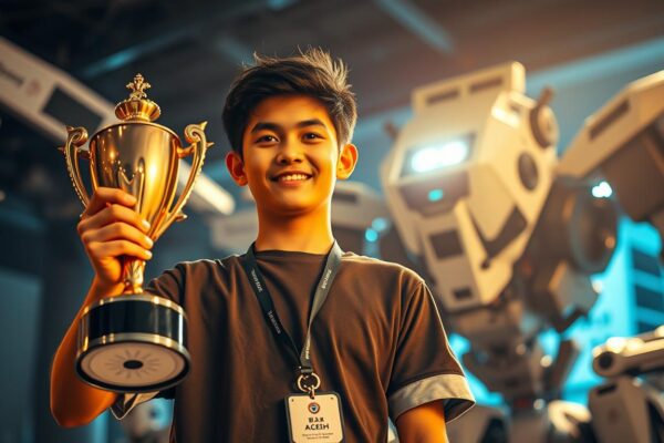 Pemuda Asal Aceh Menang Lomba Robotik di Jepang Pemuda Asal Aceh Menang Lomba Robotik di Jepang