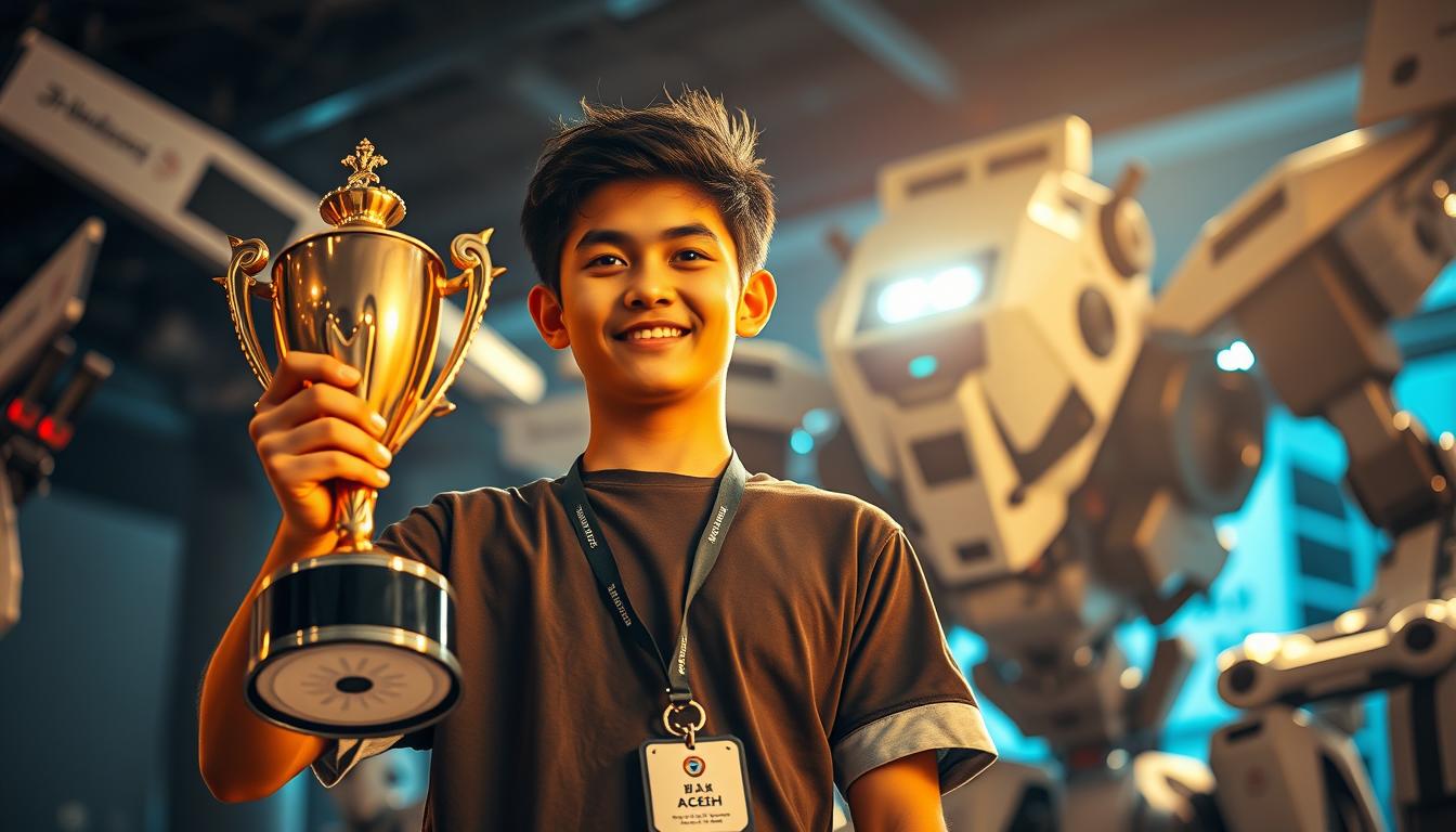 Pemuda Asal Aceh Menang Lomba Robotik di Jepang