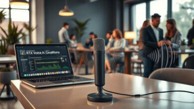 Mic dynamic USB + RTX Voice